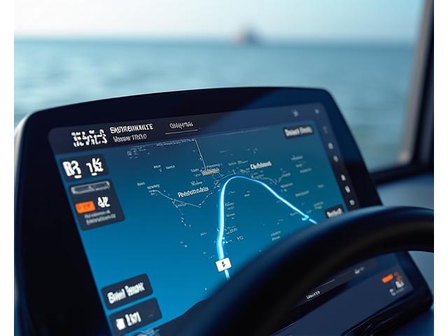 燃料効率の良い航行ルートを示すマップ