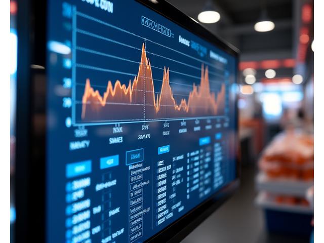 リアルタイム市場価格データを示すチャートとテーブル