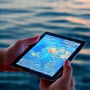 AIが最適漁場を予測するタブレット