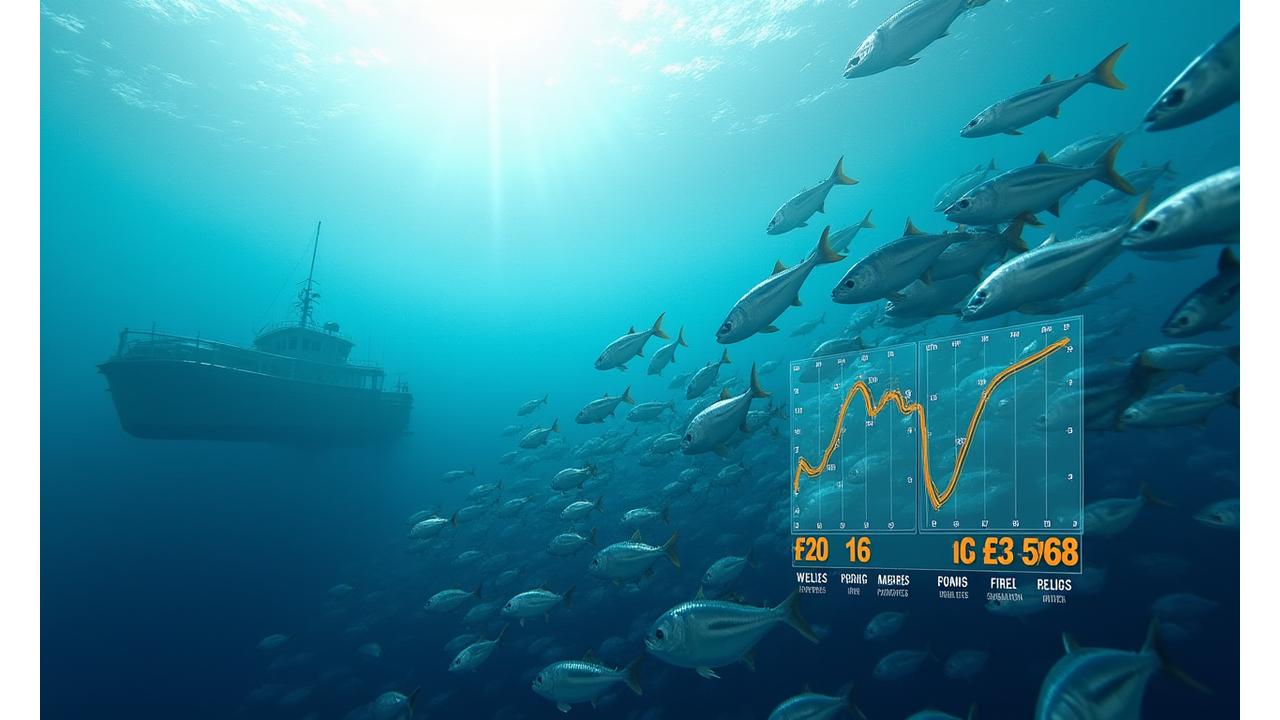 魚類資源量の変動を示すグラフと管理指針