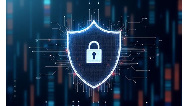 データのセキュリティシールドとロックアイコン